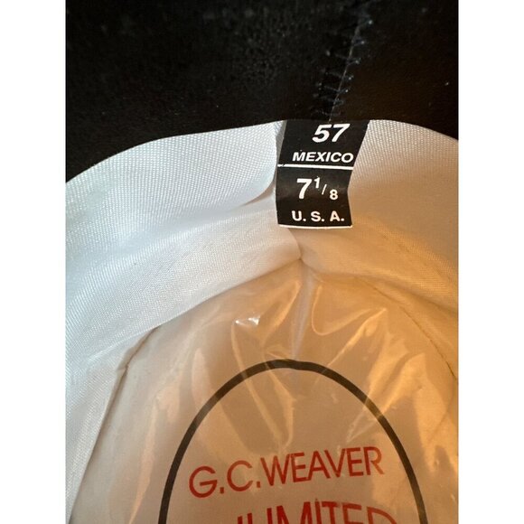 Purple Western Style Hat With Braided Band & Metallic Accents By C.C. Weaver - Picture 7 of 7